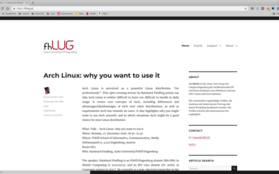 fhLUG – Linux User Group der Fachhochschule Hagenberg